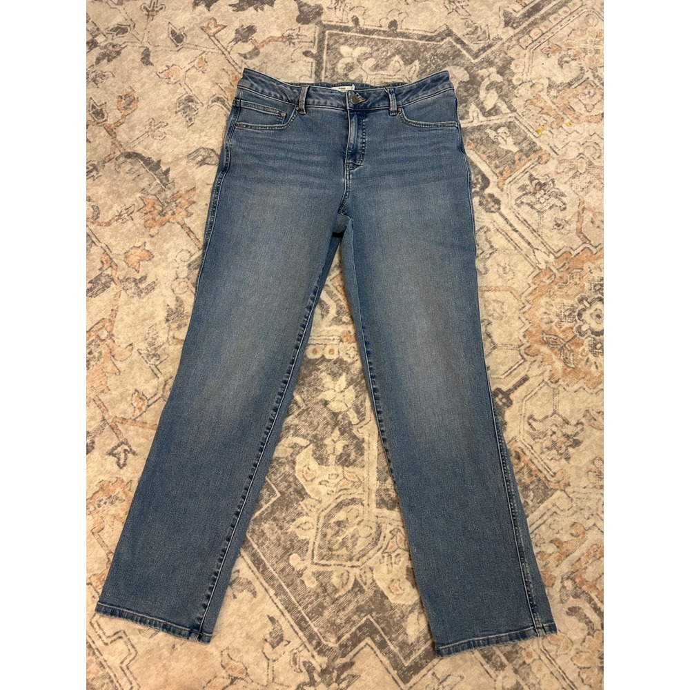 m jeans by Maurices Everflex Straight Mid Rise Jeans Medium Wash Size 14 REG